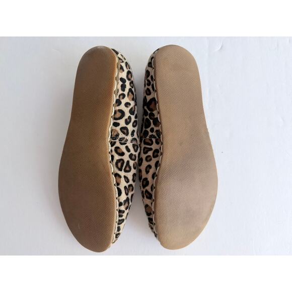 Sabah Loose Leopard Size 41 Women’s Flat Leather Moccasin Flat Driving Shoe